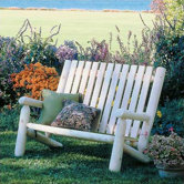 High Back Wood Garden Bench