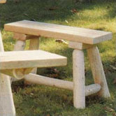 24'' Wood Picnic Bench