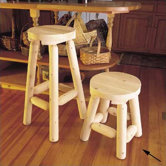 Rustic Natural Cedar Furniture Bar Stools