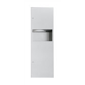 Simplicity Paper Towel Dispenser with 9 gal. Waste Receptacle - 600 C-fold or 800 Multi-fold Towel Capacity