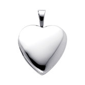 14k Solid Gold Fully Open Close Function Heart Locket Pendant
