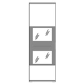 Stauraumvitrine "Maxx"