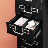8-Drawer File Cabinet for 3 X 5 and 4 X 6 Cards