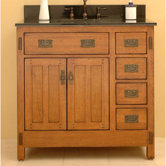 American Craftsman 36" Vanity Set