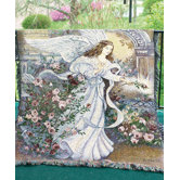 Angel of Love Tapestry Throw