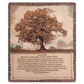 Living Life Tapestry Throw
