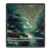 Petals of Hope Verse Tapestry Throw