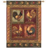 Mediterranean Rooster Tapestry