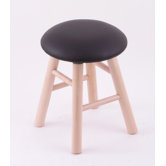 Domestic Hardwood 18" Round Cushion Swivel Stool