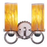 Foster Two Light Bath Vanity in Etruscan Silver
