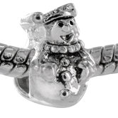 Jolly Snowman Bead Charm