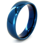 Men's Stainless Steel Domed Comfort Fit Ring