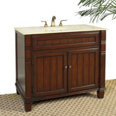 39" Newport Sink Chest in Chestnut Brown