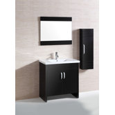 Sink Vanity with Mirror and Side Cabinet