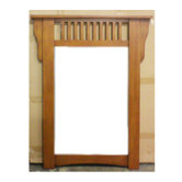30" Mission Wall Mirror in Medium Pecan