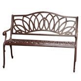 Spiral Aluminum Garden Bench