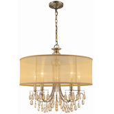 Hampton Chandelier in Antique Brass