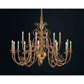 Hot Deal 12 Light Brass Chandelier