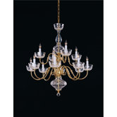 Colonial 12 Light Chandelier