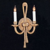 Baroque Candle Wall Sconce in Olde Brass