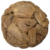 Kugel aus Teakholz