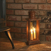 Three Sided Copper Lantern