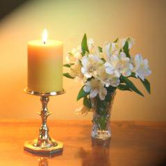 Pillar Octagonal Base Candle Holder