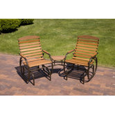 Country Garden Steel Glider Chair
