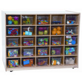 Twenty Five Tray Mobile Shelves Island