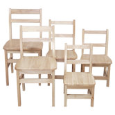 10" Wood Classroom Glides Chair (Set of 2)
