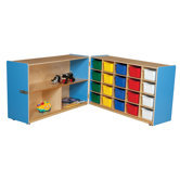 Half and Half Storage Unit with 20 Assorted Trays