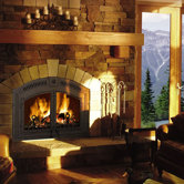 High Country Wood Burning Fireplace