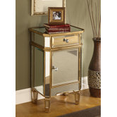 1 Drawer 1 Door Mirrored Cabinet