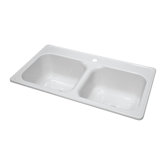 Deluxe 33" x 19" Kitchen Sink