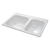 Deluxe 33" x 22" Kitchen Sink