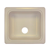 Deluxe Designer 18" x 20" Single Bowl Self-Rimming Kitchen Sink