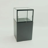 Displays 4 Less Pedestal Display with Glass Top