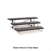 3-Level 48" Transfold Choral Riser with Optional 4th Step Add-on