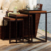 Ocean Club 3 Piece Nesting Tables