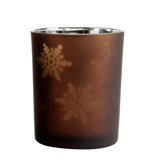 Illuminaria Glass Snowflake Votive Holders