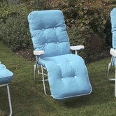 Milan Boxed and Piped Reclining Lounger