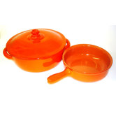 Italian Terracotta 4 1/2-qt. Dutch Oven and 1 1/2-qt. Multi-Use Pan