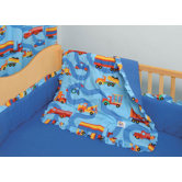 Boys Like Trucks 4 Piece Crib Bedding Set