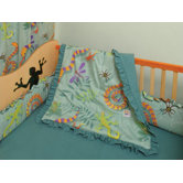 Little Lizards 4 Piece Crib Bedding Set