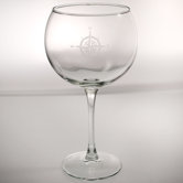 Compass Rose 19 Oz Balloon Glass (Set of 4)