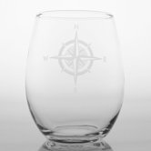 Compass Rose White Wine Tumbler (Set of 4)