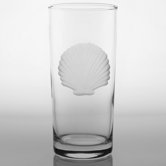 Seashell 15 Oz Cooler Glass (Set of 4)