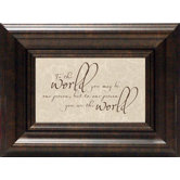 To The World Print Art