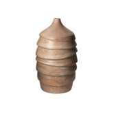 Terraced Wood Jar