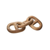 Hand Carved Chain Link - 3 link